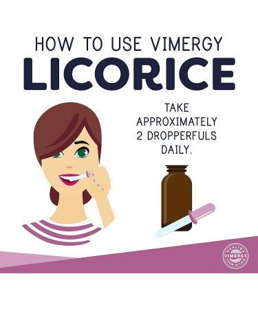 Vimergy USDA Organic Licorice Root Extract Drops - Digestive & Respiratory Support - 115ml | Alcohol-Free, Gluten-Free, Non-GMO, Vegan, Paleo Friendly - Buy Online on GoSupps.com