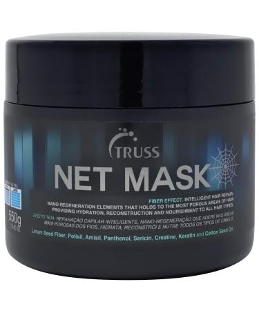 TRUSS Professional Net Hair Mask - Intensive Repair Mask for Curly Hair - Nano Protein Infused  Anti-Static Hair Mask  Reconstructor  Detangler  Repairs Damaged Hair  Hydrates Curls