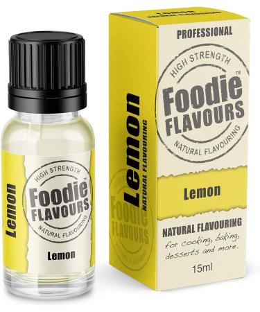 Foodie Flavours Natural Lemon Flavouring High Strength 15ml - Pack of 1 - Buy Online on GoSupps.com