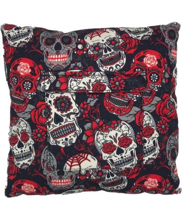 coz-e-nailbar Manicure Cushion Skulls & Roses Nail Varnish Pillow Nail Arm Rest - Buy Online on GoSupps.com
