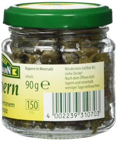 Buy Feinkost Dittmann Capers in Sea Salt - 6 x 90g Glass Jars | Premium Quality International Shipping - Buy Online on GoSupps.com