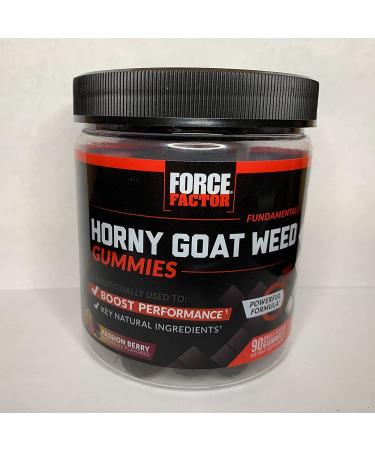 Force Factor Horny Goat Weed Gummies for Men - Natural Male Drive Supplement for Superior Absorption - Passion Berry Flavor - 90 Count - Buy Online on GoSupps.com