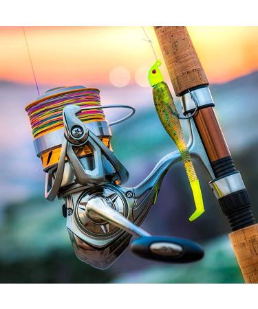 RUNCL 8 Strand Braided Fishing Line - 546Yds/500M, 30LB, Rainbow Color - Abrasion Resistant, Durable, Zero Stretch - Buy Online on GoSupps.com