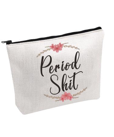 Tampon bag Period Pouch Sanitary Holder Period Shit Bag lady Stuff Bag Gifts For Best Friend (Period Shit B)