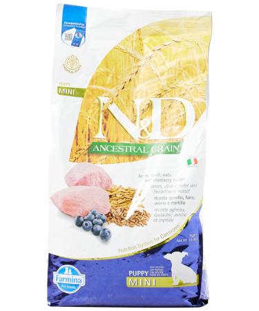 N&D ANCESTRAL Grain Dog Lamb, Spelt, Oats and Blueberry Puppy Mini 7KG