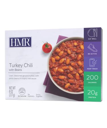 HMR Turkey Chili with Beans Entree, 8 oz. Servings, 6 Ready to Eat Meals