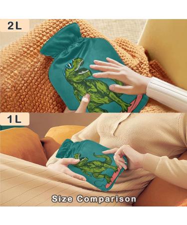 Buy Naanle T-Rex Transparent Hot Water Bottle 2L Large Bed Warmer for Pain Relief & Therapy | Dinosaur Design - Buy Online on GoSupps.com