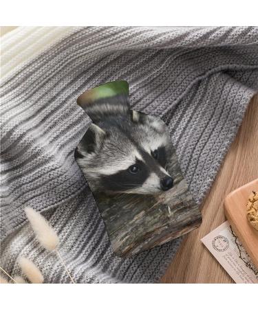 Cute Raccoon Hot Water Bottle with Plush Cover - Hand Warmer for Adults & Kids | 26.5x15.3cm International Shipping - Buy Online on GoSupps.com