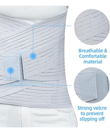 Buy Lumbar Support Belt for Lower Back - Widened 32 cm Compression Wrap for Women & Men | Breathable Decompression Support Bandage - Buy Online on GoSupps.com
