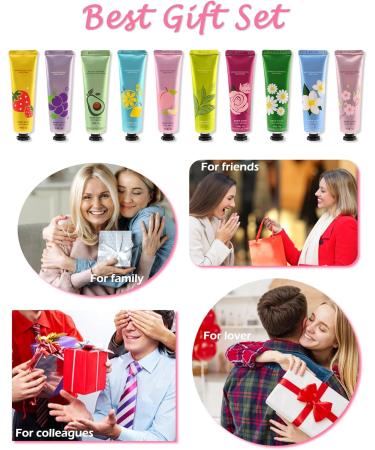Upgrade Mini Hand Cream Gift Set-10Pcs Small Scented Hand Lotion for Dry Cracked Working Hands Natural Plant Fragrance Travel Size Bulk Hand Lotion Baby Bridal Shower Wedding Favors Gift for Women Adult 30 g (Pack of 1) - Buy Online on GoSupps.com