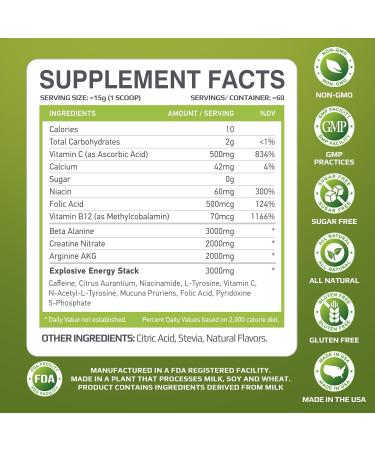 MFL Muscle Xplosion | Pre-Workout | 0 Sugar | Sweetened with Stevia | All-Natural | 60 Servings (Fruit Punch) - Buy Online on GoSupps.com