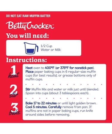 Betty Crocker Banana Nut Muffin Mix - 6.4 oz - Buy Online on GoSupps.com