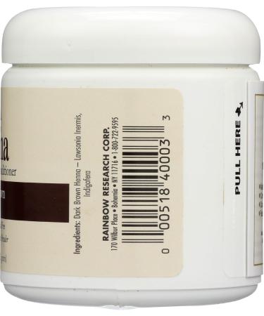 Rainbow Research Henna Hair Color & Conditioner - Dark Brown 118 ml | Natural Hair Care | Worldwide Shipping - Buy Online on GoSupps.com