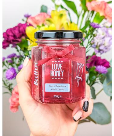 BeeHype - Love Honey Limited Edition Fusion of Raw Acacia Honey with Rose Oil 6 x 250g Love Honey Pack of 6 - Buy Online on GoSupps.com