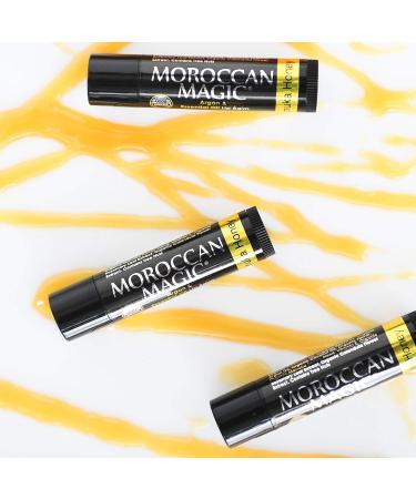 Moroccan Magic Organic Manuka Honey Lip Balm 3 Pack | Ultra-Hydrating Argan & Essential Oil Lip Moisturizer + Vitamin E | Natural Chapstick for Dry Lips | Smooth Non-Toxic | Organic Lip Balm - Buy Online on GoSupps.com