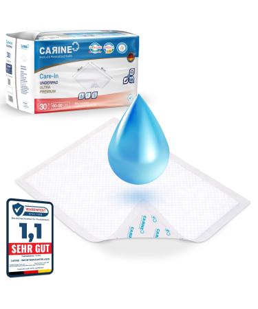 Premium disposable incontinence documents - 30 bed documents (60x90cm 1000ml) - absorbent incontinence editions - Waterproof medical documents (60x90cm 1200ml) 60x90cm 1200ml