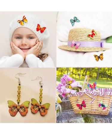 200Pcs Wooden Butterfly Buttons for DIY Crafts - Colorful 1 Inch Cute Animal Buttons for Sewing and Decorative Clothing Accessories - Buy Online on GoSupps.com