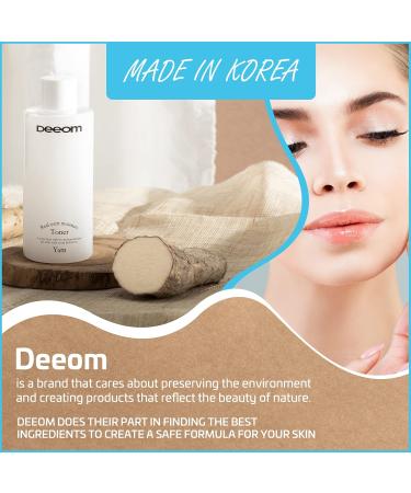 Buy Deeom Real Yam Moisture Toner - Super Hydrating Plant Mucin & Jojoba Oil for All Skin Types - Made in Korea (300 ml - Buy Online on GoSupps.com