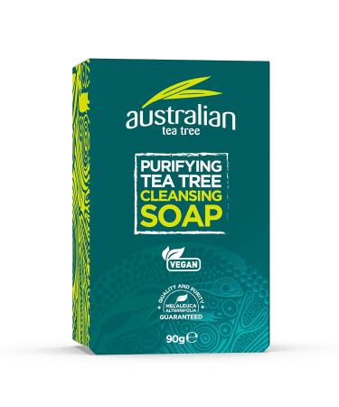 Australian Tea Tree Cleansing Soap 90g | Natural Skin Care | International Shipping Available - Buy Online on GoSupps.com