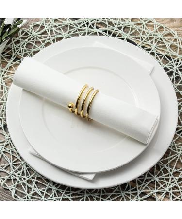 LEKOCH 100 PCS Premium Disposable Napkins - White Air Laid Cloth-Like Napkins for Weddings | 43x30 cm | Bulk 200 PCS - Buy Online on GoSupps.com