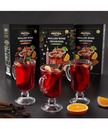 Mulled Wine Kit - 10pc Spice Gift Set for 30 Cups - Glogg Mulled Drink & Gluhwein Spice Bags - Immune Support & Hot Wine Cocktail - Buy Online on GoSupps.com