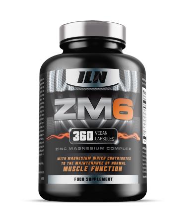 ZM6 - High Strength Zinc Magnesium Supplement - Zinc & Magnesium for Muscle Function - Zinc Magnesium Booster - 360 Vegetarian 360 Count (Pack of 1) - Buy Online on GoSupps.com