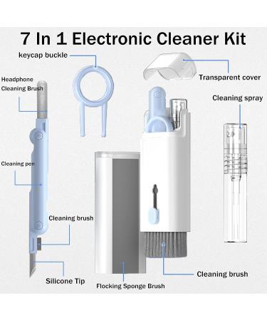 7-in-1 Cleaner Kit for AirPods & Electronics - Deep Cleaning Tools for Headphones, Earbuds, Phone, Laptop, Camera - Blue - Buy Online on GoSupps.com