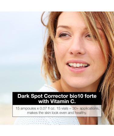 Dark Spot Corrector Serum with Vitamin C & B-CORE 221TM - Bio10 Forte (15 Ampoules) | Brighten & Even Skin Tone | International Shipping Available - Buy Online on GoSupps.com