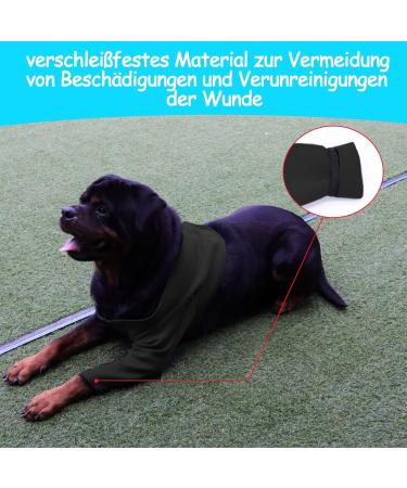 Gtobes Dog Recovery Suit - Waterproof XXL Black | Cone Collar Alternative for Wound Protection Licking Prevention & Comfort - Buy Online on GoSupps.com
