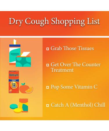 Delsym 12 Hour Cough Relief Liquid - Day/Night Orange Flavor Medicine with Dextromethorphan - Suppresses Cough Reflex - 3 oz - Buy Online on GoSupps.com