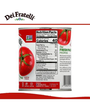 Dei Fratelli Stewed Tomatoes 28oz 6 Pack - Premium Quality Ingredients - Buy Online on GoSupps.com