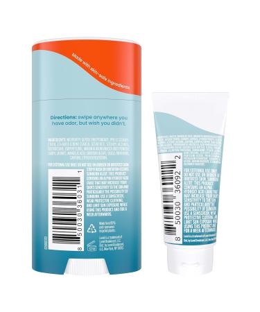 Lume Whole Body Deodorant - Invisible Cream Tube Mini + Solid Stick Bundle - 72 Hour Odor Control - Aluminum & Baking Soda Free Skin Loving (Unscented) - Buy Online on GoSupps.com