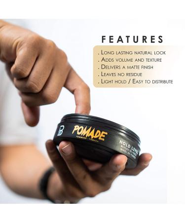Level 3 Pomade - Keratin-Infused Men's Hair Pomade for Stronger, Voluminous Hair - Long-Lasting Hold (500 ML) - Buy Online on GoSupps.com