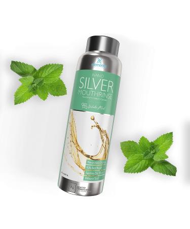 Elementa Alcohol-Free Teeth Whitening Mouthwash with Nano Silver & Xylitol | Winter Mint 20oz - Bad Breath Treatment, Dry Mouth Relief, Cavity Repair - Fluoride-Free Remineralizing Formula - Buy Online on GoSupps.com