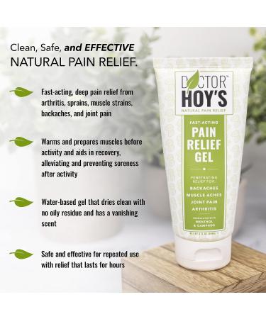 DOCTOR HOY'S Natural Pain Relief Gel 4oz - Arnica Anti-Inflammatory for Arthritis, Joint Pain & Muscle Strains - Clean, Safe & Effective - Buy Online on GoSupps.com