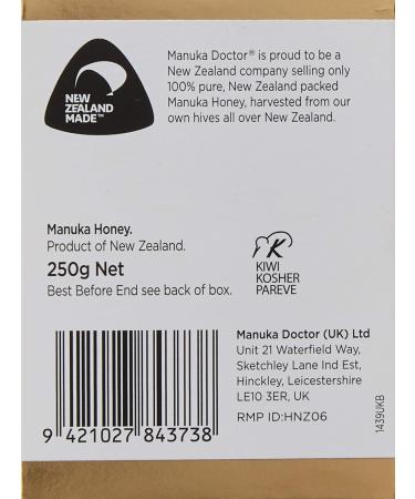 Manuka Doctor 100 MGO Manuka Honey 250 g Single - Buy Online on GoSupps.com