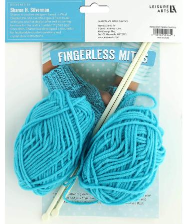 Leisure Arts Fingerless Mittens Knit Kit - Make in A Weekend (Assorted) - Buy Online on GoSupps.com