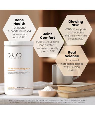 Pure Therapro Rx TriActive Collagen Plus Collagen Powder for Hair Skin Nails Bones & Joints Hydrolyzed Collagen Powder w/Patented Peptides Unflavored Multi Collagen Protein Powder 30 Servings - Buy Online on GoSupps.com