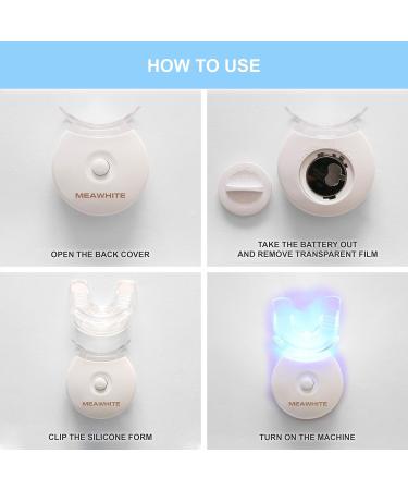 Meawhite Tooth Light Set - Professional Teeth Whitening Kit for Bright White Smile | Peroxide-Free Home Bleaching - Buy Online on GoSupps.com