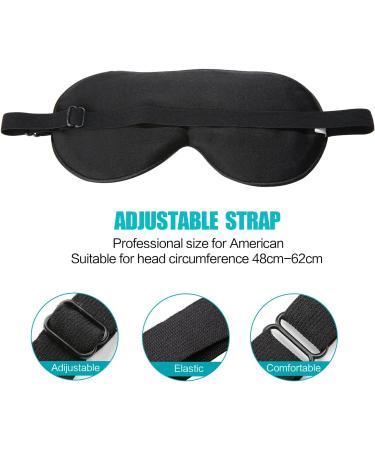 VenusCare Mulberry Silk Sleep Mask - Super Smooth & Soft Lightweight Eye Mask for Women & Men - Adjustable Strap - Pink - Buy Online on GoSupps.com