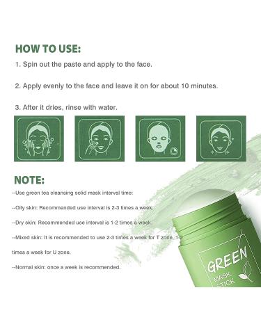 Green Tea Mask Stick - Blackhead Remover & Oil Control | Deep Cleansing for All Skin Types - Buy Online on GoSupps.com
