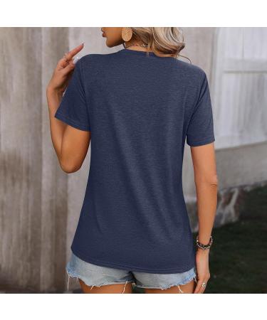 Shop Genetic Summer Women's V-Neck Cotton T-Shirts | Casual Loose Blouse in Big Sizes | Trendy Oversized Tops on Sale - Buy Online on GoSupps.com