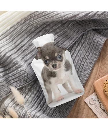 Cute Puppy Hot Water Bottle with Plush Cover | Hand Warmer for Adults & Kids | 26.5x15.3cm - International Shipping Available - Buy Online on GoSupps.com