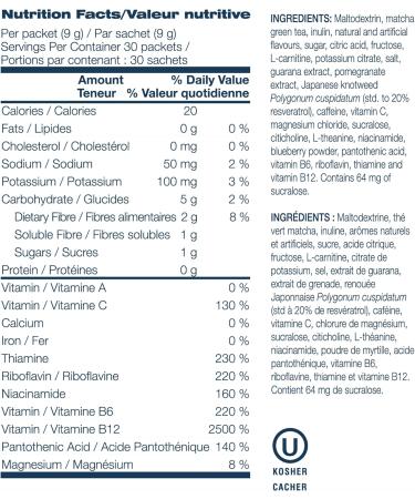 Uni-city Matcha Green Tea Powder 30 Sachets - Buy Online on GoSupps.com