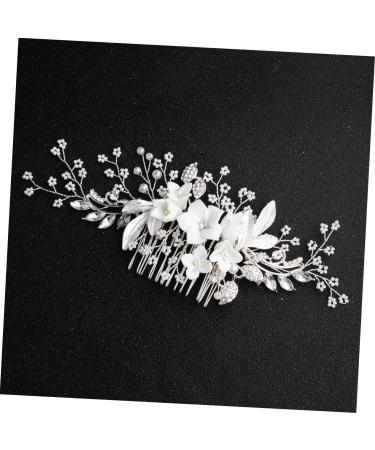 minkissy Crystal Hair Combs for Wedding Rhinestone Hair Combs Silver Pearl Rhinestone Hair Clips Rhinestone Hair Combs for Women Pearl Hair Combs for Wedding Bride Korean Headgear - Buy Online on GoSupps.com