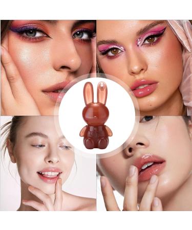 Huxibai Full effect lip hydrating plumper with bunny effect lip gloss for women and girls daily use evening care makeup preparation 05 - Buy Online on GoSupps.com