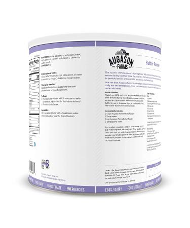 Augason Farms Butter Powder 2 lbs 4 oz | Convenient No. 10 Can Size - Buy Online on GoSupps.com
