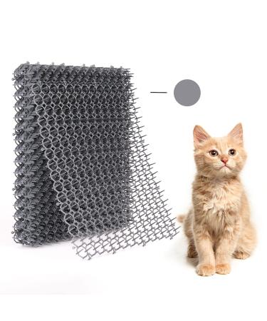 Cat Deterrent Scat Mat for Cats - Cat Spike Mat (Set of 10, Grey) 16.5 x 13.4 Inch with 1 Inch Spikes is A Perfect Cat Repellent Indoor & Outdoor for All Seasons 16.5" x 13.4" x 1" Grey - Buy Online on GoSupps.com