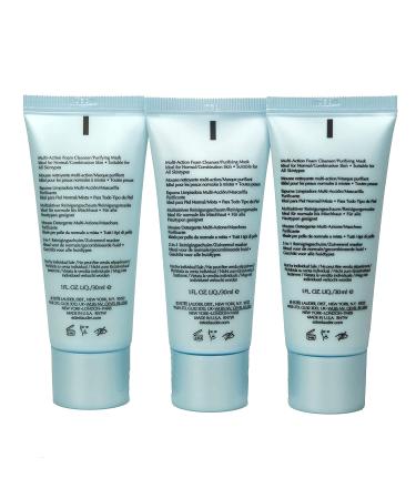 Estee Lauder Perfectly Clean Multi-Action Foam Cleanser/Purifying Mask 1 oz Sample Size Pack of 3 - Unboxed - Buy Online on GoSupps.com