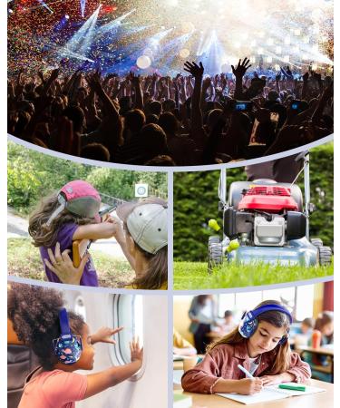 High-Quality Noise Protection Headphones for Kids | Dr. Meter Mini Ear Protection for Sports Events & Everyday Use - Blue - Buy Online on GoSupps.com